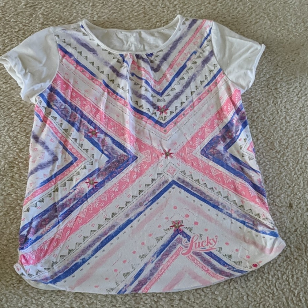 Lucky white patterned shirt